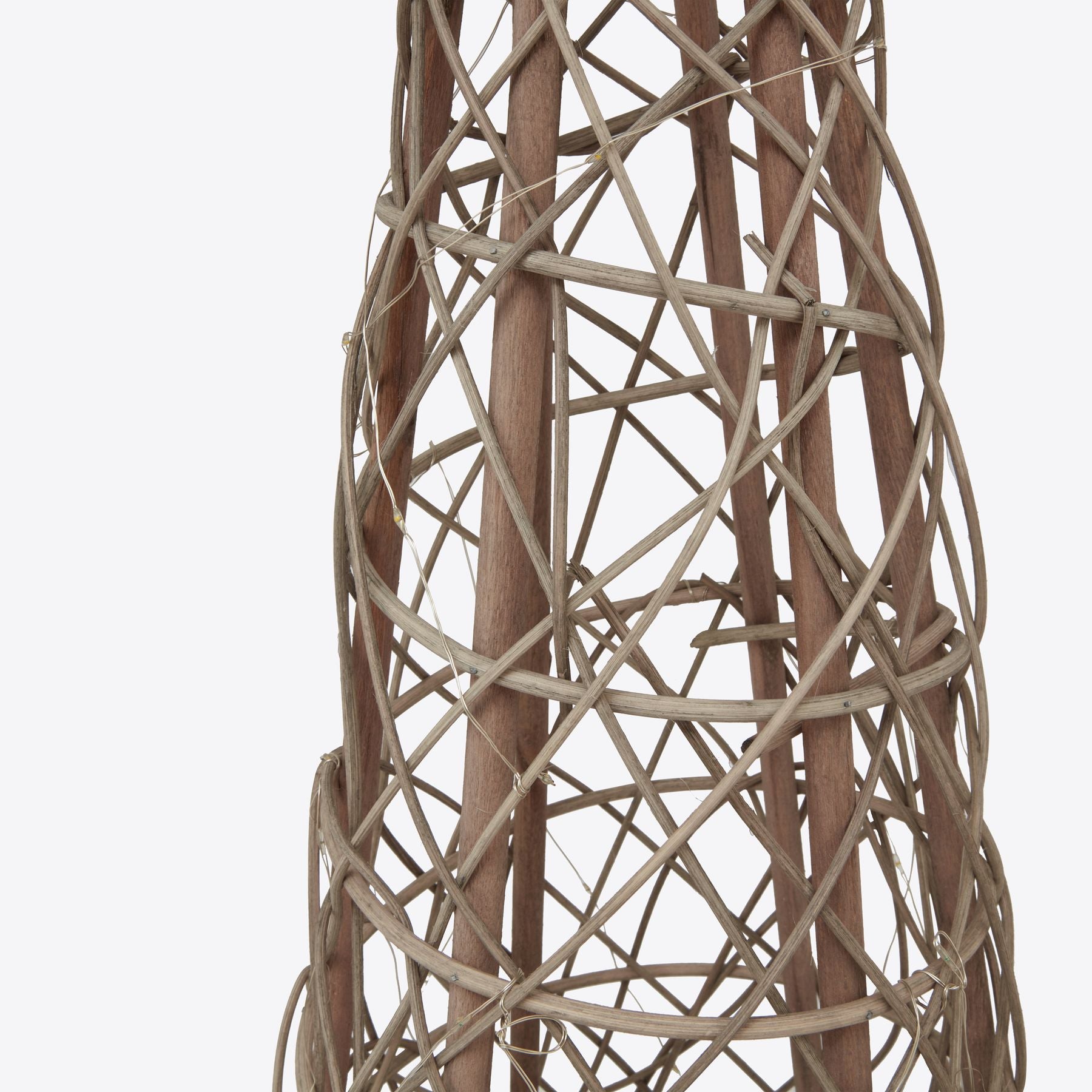 LED Wicker Christmas Tree With Star