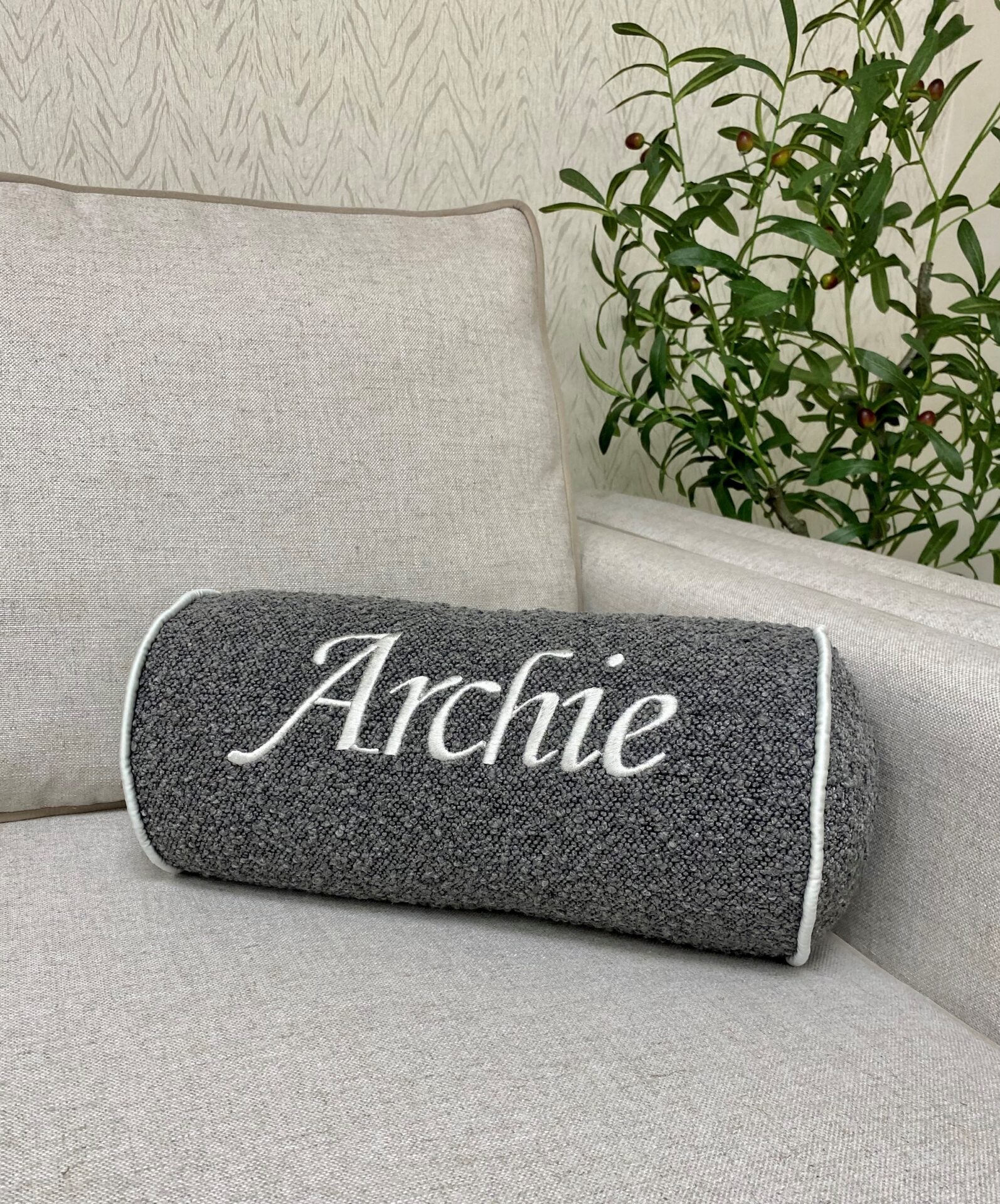 Personalised Boucle Bolsters